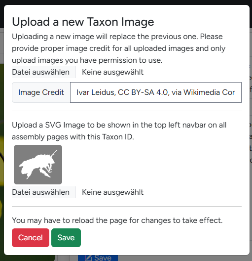 Taxon Image Editor